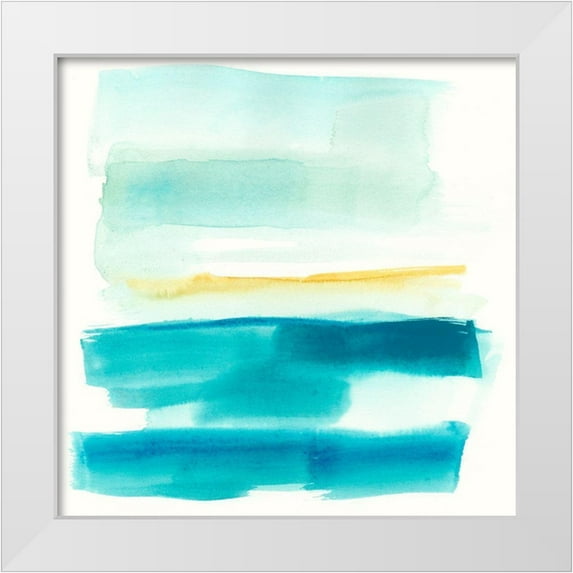 Goldberger, Jennifer 20x20 White Modern Wood Framed Museum Art Print Titled - Liquid Horizon V