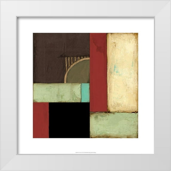 Goldberger, Jennifer 20x20 White Modern Wood Framed Museum Art Print Titled - Loft Abstract I