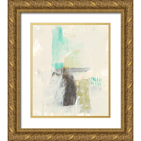 Goldberger, Jennifer 20x23 Gold Ornate Wood Framed with Double Matting Museum Art Print Titled - Little Windows II