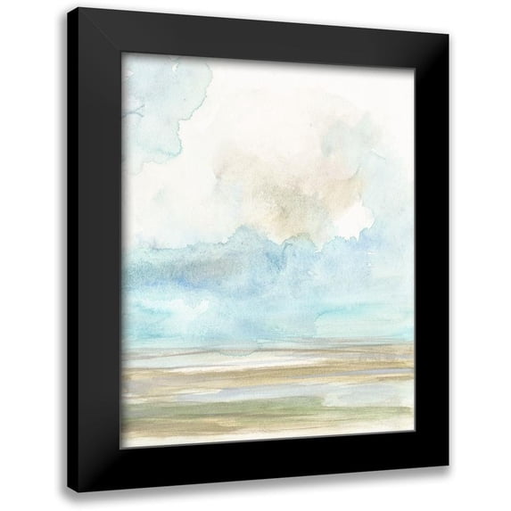 Goldberger, Jennifer 20x24 Black Modern Framed Museum Art Print Titled - Clouds over the Marsh II