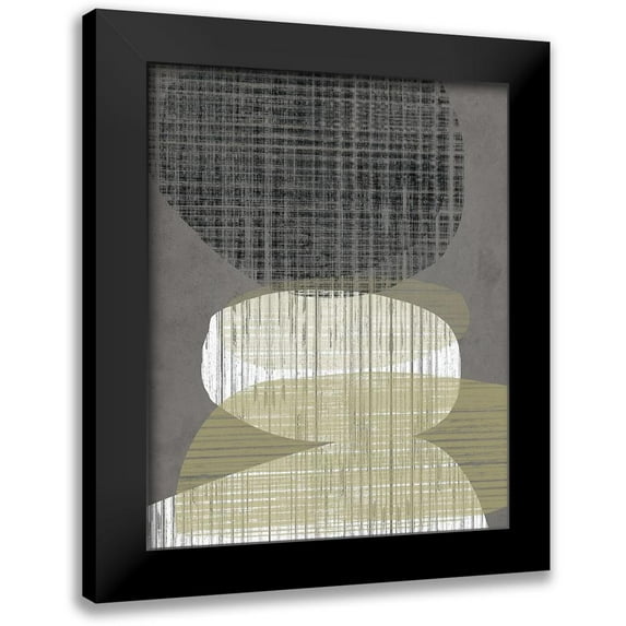 Goldberger, Jennifer 20x24 Black Modern Framed Museum Art Print Titled - Resting Shapes IV