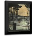 thumbnail image 1 of Goldberger, Jennifer 20x24 Black Modern Framed Museum Art Print Titled - Small Nouveau Trees II, 1 of 5