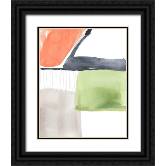 Goldberger, Jennifer 20x24 Black Ornate Wood Framed with Double Matting Museum Art Print Titled - Minimal Composition II