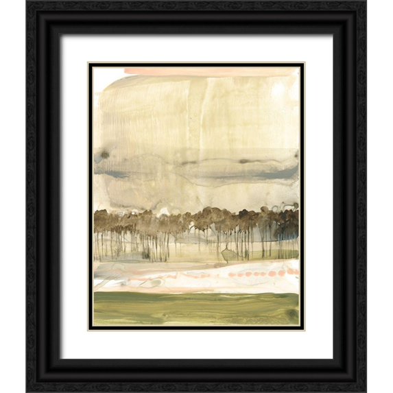 Goldberger, Jennifer 20x24 Black Ornate Wood Framed with Double Matting Museum Art Print Titled - Umber Canopy I