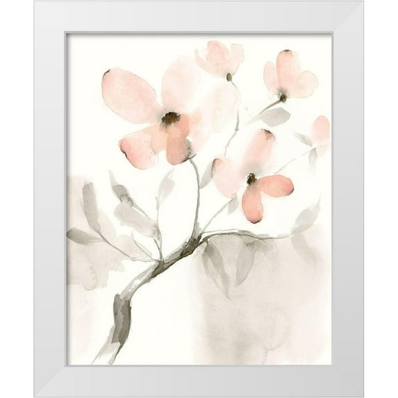 Goldberger, Jennifer 20x24 White Modern Wood Framed Museum Art Print Titled - Dogwood Dream I