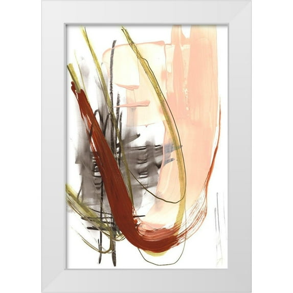 Goldberger, Jennifer 23x32 White Modern Wood Framed Museum Art Print Titled - Scraped II