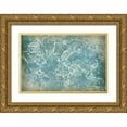 thumbnail image 1 of Goldberger, Jennifer 24x17 Gold Ornate Wood Framed with Double Matting Museum Art Print Titled - Moon Map, 1 of 4
