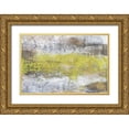 thumbnail image 1 of Goldberger, Jennifer 24x17 Gold Ornate Wood Framed with Double Matting Museum Art Print Titled - Yellow and Grey Serenity II, 1 of 4