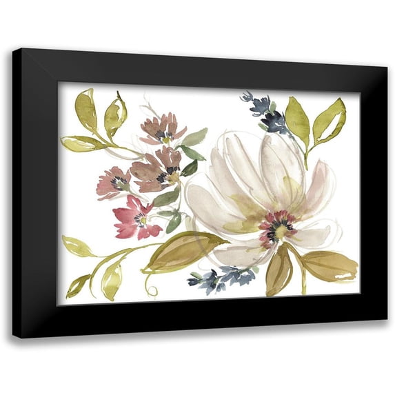 Goldberger, Jennifer 24x19 Black Modern Framed Museum Art Print Titled - Aubergine Composition I