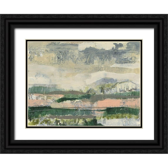 Goldberger, Jennifer 24x19 Black Ornate Wood Framed with Double Matting Museum Art Print Titled - Textured Horizon I