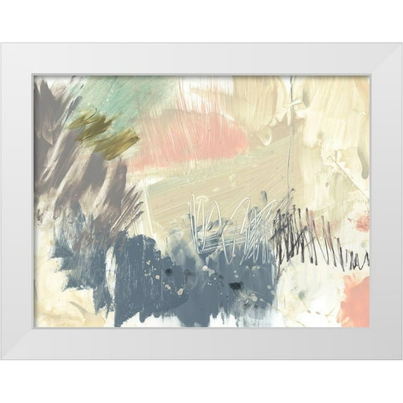Goldberger, Jennifer 24x19 White Modern Wood Framed Museum Art Print Titled - Pastel Immersion I