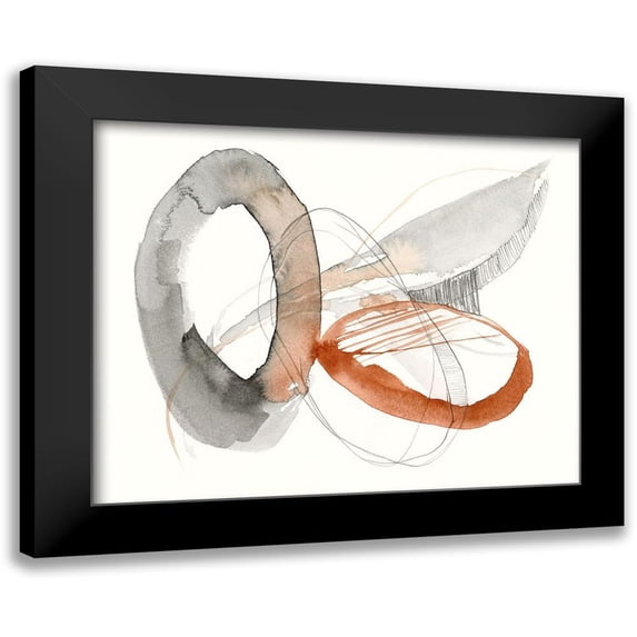 Goldberger, Jennifer 24x20 Black Modern Framed Museum Art Print Titled - Sienna Rounds II