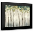 thumbnail image 1 of Goldberger, Jennifer 24x20 Black Modern Framed Museum Art Print Titled - Viridian Treeline I, 1 of 5