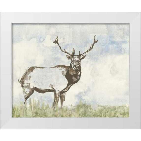 Goldberger, Jennifer 24x20 White Modern Wood Framed Museum Art Print Titled - Wild Call II