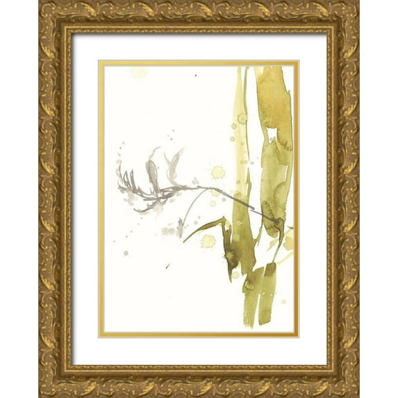 Goldberger, Jennifer 24x32 Gold Ornate Wood Framed with Double Matting Museum Art Print Titled - Under Sea Forest VII