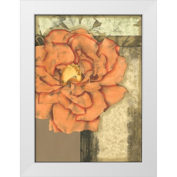 Goldberger, Jennifer 24x32 White Modern Wood Framed Museum Art Print Titled - Small Ethereal Bloom I