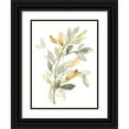 thumbnail image 1 of Goldberger, Jennifer 25x32 Black Ornate Wood Framed with Double Matting Museum Art Print Titled - Sage and Sienna Leaves II, 1 of 4