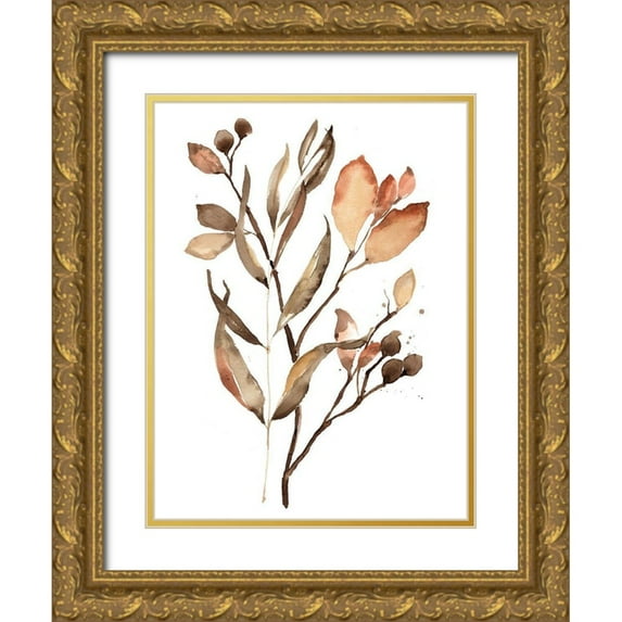 Goldberger, Jennifer 25x32 Gold Ornate Wood Framed with Double Matting Museum Art Print Titled - Autumns Bundle II