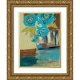 thumbnail image 1 of Goldberger, Jennifer 25x32 Gold Ornate Wood Framed with Double Matting Museum Art Print Titled - Blue Bud Vase II, 1 of 4