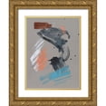 thumbnail image 1 of Goldberger, Jennifer 25x32 Gold Ornate Wood Framed with Double Matting Museum Art Print Titled - Playful Marks I, 1 of 4