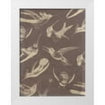 thumbnail image 1 of Goldberger, Jennifer 25x32 White Modern Wood Framed Museum Art Print Titled - Bird Pattern III, 1 of 4