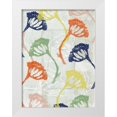 thumbnail image 1 of Goldberger, Jennifer 25x32 White Modern Wood Framed Museum Art Print Titled - Stamped Floral II, 1 of 4