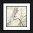 thumbnail image 1 of Goldberger, Jennifer 26x26 Black Ornate Wood Framed with Double Matting Museum Art Print Titled - Flowing Neutrals II, 1 of 4