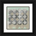 thumbnail image 1 of Goldberger, Jennifer 26x26 Black Ornate Wood Framed with Double Matting Museum Art Print Titled - New Pattern I, 1 of 4