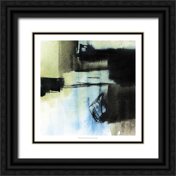 Goldberger, Jennifer 26x26 Black Ornate Wood Framed with Double Matting Museum Art Print Titled - Obscured Plane I