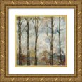 thumbnail image 1 of Goldberger, Jennifer 26x26 Gold Ornate Wood Framed with Double Matting Museum Art Print Titled - Aural Arbor I, 1 of 4