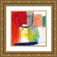 thumbnail image 1 of Goldberger, Jennifer 26x26 Gold Ornate Wood Framed with Double Matting Museum Art Print Titled - Bright Composition I, 1 of 4