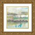 thumbnail image 1 of Goldberger, Jennifer 26x26 Gold Ornate Wood Framed with Double Matting Museum Art Print Titled - Fresh Landscape I, 1 of 4