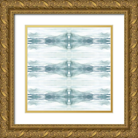 Goldberger, Jennifer 26x26 Gold Ornate Wood Framed with Double Matting Museum Art Print Titled - Repeated Reflection I