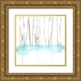 thumbnail image 1 of Goldberger, Jennifer 26x26 Gold Ornate Wood Framed with Double Matting Museum Art Print Titled - Snow Line VII, 1 of 4