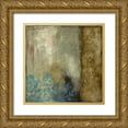 thumbnail image 1 of Goldberger, Jennifer 26x26 Gold Ornate Wood Framed with Double Matting Museum Art Print Titled - Teal Patina III, 1 of 4