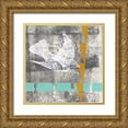 thumbnail image 1 of Goldberger, Jennifer 26x26 Gold Ornate Wood Framed with Double Matting Museum Art Print Titled - Vector I, 1 of 4