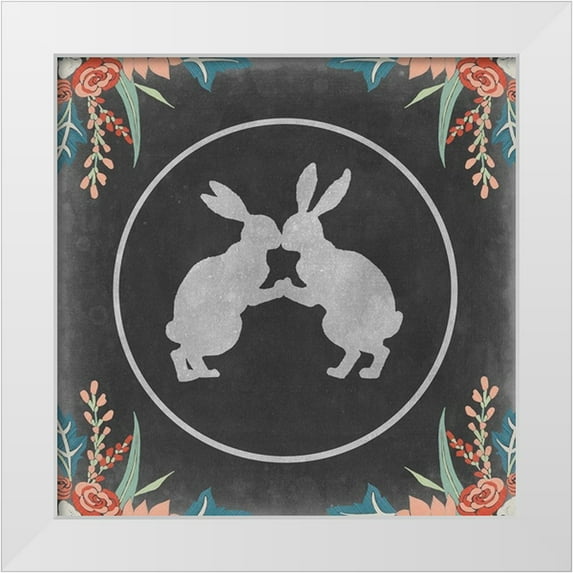 Goldberger, Jennifer 26x26 White Modern Wood Framed Museum Art Print Titled - A Touch of Teal Collection C
