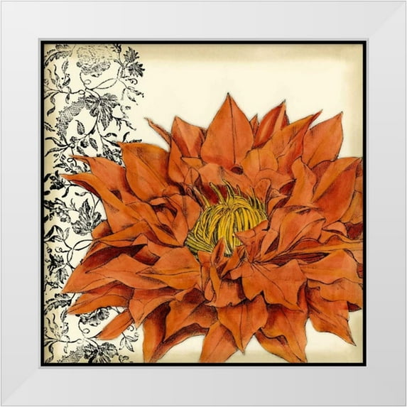 Goldberger, Jennifer 26x26 White Modern Wood Framed Museum Art Print Titled - Botanica III