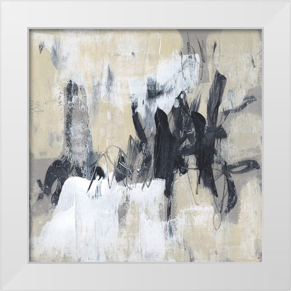 Goldberger, Jennifer 26x26 White Modern Wood Framed Museum Art Print Titled - Neutral Exercise II