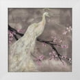 thumbnail image 1 of Goldberger, Jennifer 26x26 White Modern Wood Framed Museum Art Print Titled - Peacock Serenity I, 1 of 4