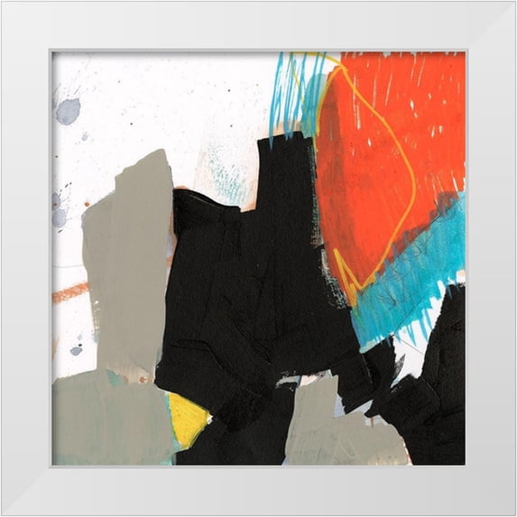 Goldberger, Jennifer 26x26 White Modern Wood Framed Museum Art Print Titled - Primary Action II