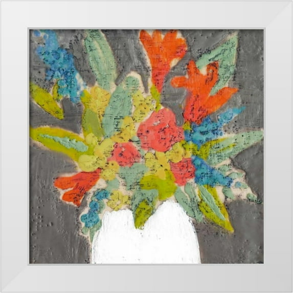 Goldberger, Jennifer 26x26 White Modern Wood Framed Museum Art Print Titled - Susans Garden I