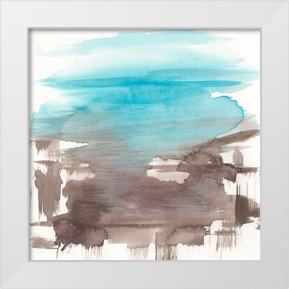 Goldberger, Jennifer 26x26 White Modern Wood Framed Museum Art Print Titled - Umber Lands II