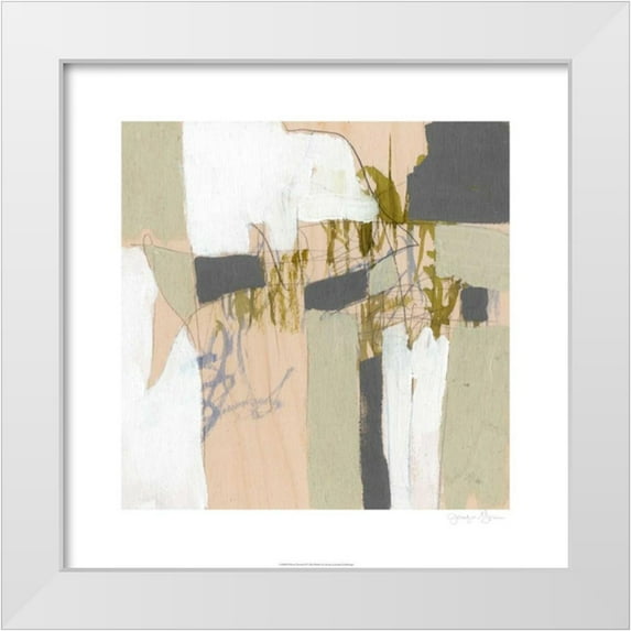Goldberger, Jennifer 26x26 White Modern Wood Framed Museum Art Print Titled - Warm Neutrals II