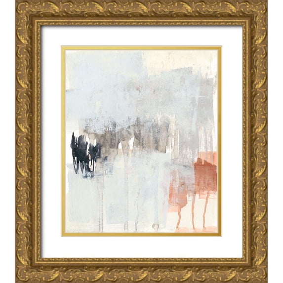 Goldberger, Jennifer 26x30 Gold Ornate Wood Framed with Double Matting Museum Art Print Titled - Sienna and Paynes II