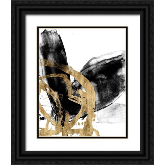 Goldberger, Jennifer 26x32 Black Ornate Wood Framed with Double Matting Museum Art Print Titled - Sliced Vortex II