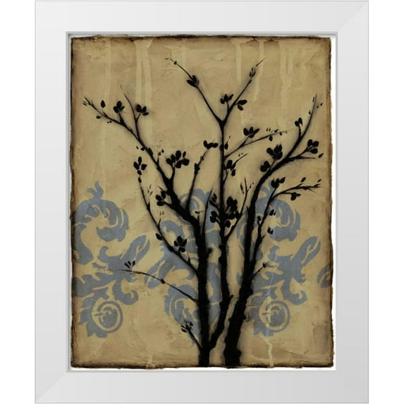 Goldberger, Jennifer 26x32 White Modern Wood Framed Museum Art Print Titled - Branch in Silhouette II