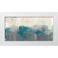 thumbnail image 1 of Goldberger, Jennifer 32x18 White Modern Wood Framed Museum Art Print Titled - Teal Range II, 1 of 4