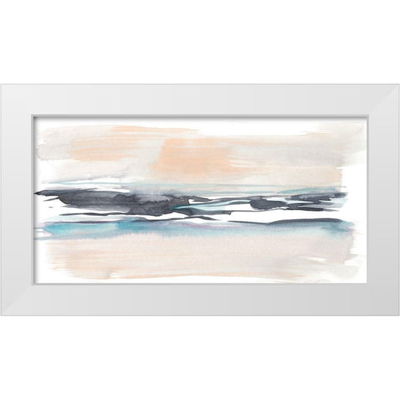 Goldberger, Jennifer 32x18 White Modern Wood Framed Museum Art Print Titled - Wending Horizon II