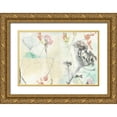 thumbnail image 1 of Goldberger, Jennifer 32x23 Gold Ornate Wood Framed with Double Matting Museum Art Print Titled - Lacy Overlay II, 1 of 4